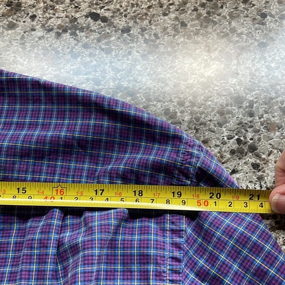 J. Crew  100%cotton shirt men’s‎ XL. (17-17.5) purple button-down long sleeve